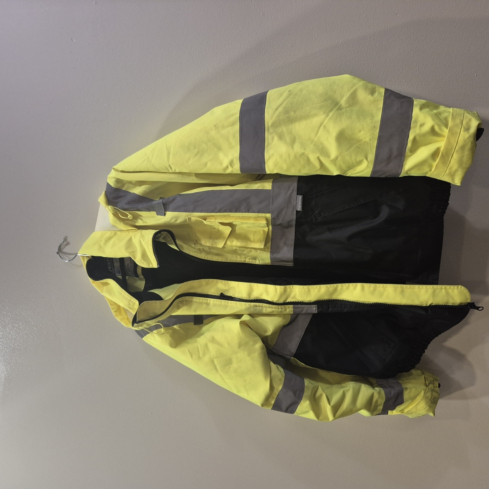 Yellow and Black Reflective Jacket